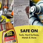 Goo Gone Pro-Power Spray Gel Adhesive Remover - Surface Safe, Great Cleaner, No Harsh Odors, Removes Stickers, Can Be Used On Tools, 24 Ounce, 2 Pack with Scraper Tool