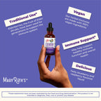 MaryRuth Organics Elderberry Syrup Extra Strength, USDA Organic Elderberry, Sugar Free Adults & Kids Immune Support Supplement for Ages 1+, Clean Label Project Verified®, Vegan, Gluten Free, 2 Fl Oz