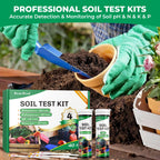 NewTest Soil Test Kit 4 Parameters: 40 Tests Professional Soil Testing Kits