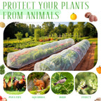 Vincreem 2 Pcs 18 x 118 inch Mesh Garden Greenhouse Tunnel Netting Protection Netting Pest Barrier Vegetable Plant Ultra Fine Mesh Cover Fruit Flowers Row Cover for Raised Beds Garden Greenhouse