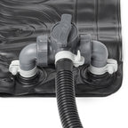Intex 47 Inch x 47 Inch Solar Pool Heater Mat for 8,000 Gallon Above Ground Pool with Hose Attachment and Bypass Valve, Black (2 Pack)