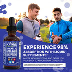 Tongkat Ali Liquid Drops Shilajit, Ashwagandha, Turkesterone, Fadogia Agrestis, Magnesium, Irish Sea Moss, and Zinc Herbal Supplement by Clean Nutra