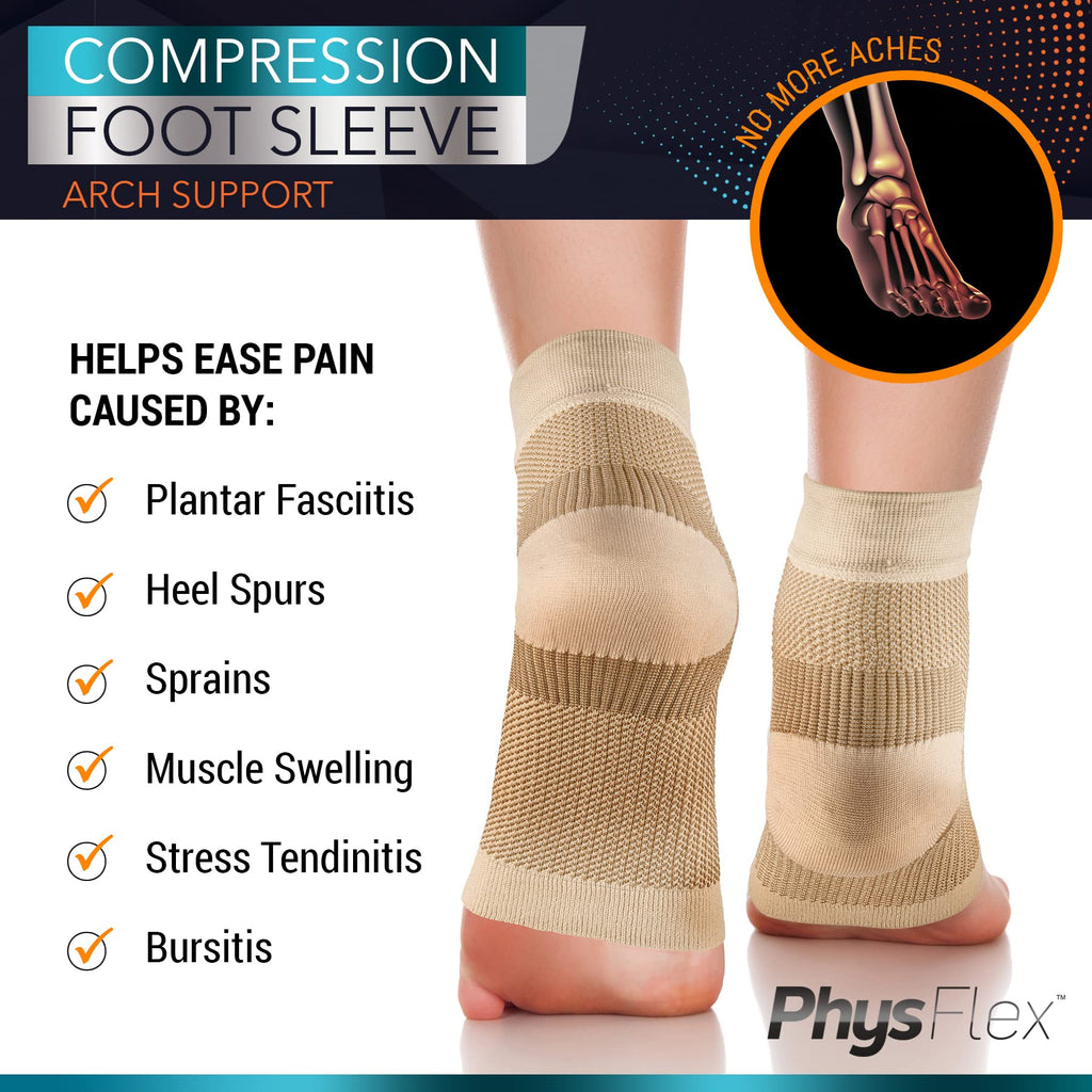 Ankle Brace Support - Ankle Compression Sleeve - Foot Brace for Women & Men - Tendonitis & Arthritis Ankle Brace Sports Running, Plantar Fasciitis Relief & Stabilizing Ankle Wrap