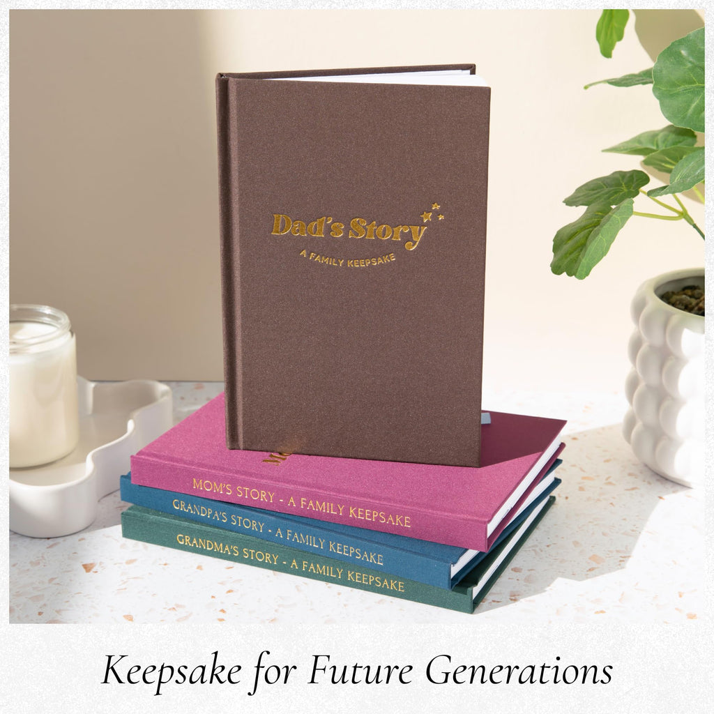 Dad's Story Journal (Hardcover with Case): A Meaningful Keepsake for a Father to Share His Life Journey and Memories, Includes 250+ Prompt Questions, Sentimental Gifts Idea