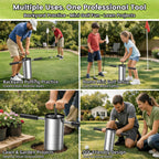 YAJAREN Portable Golf Hole Cutter Tool Stainless Steel for USGA Standard｜Detachable Anti-Slip Handle Golf Hole Digger with Depth Marks｜Backyard DIY Putting Green & Lawn Golf Practice