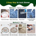 Teexpert 30OZ Rock Glue for Landscaping - Strong Gravel & Stone Adhesive for Walkways, Yards, Patios, and Driveways