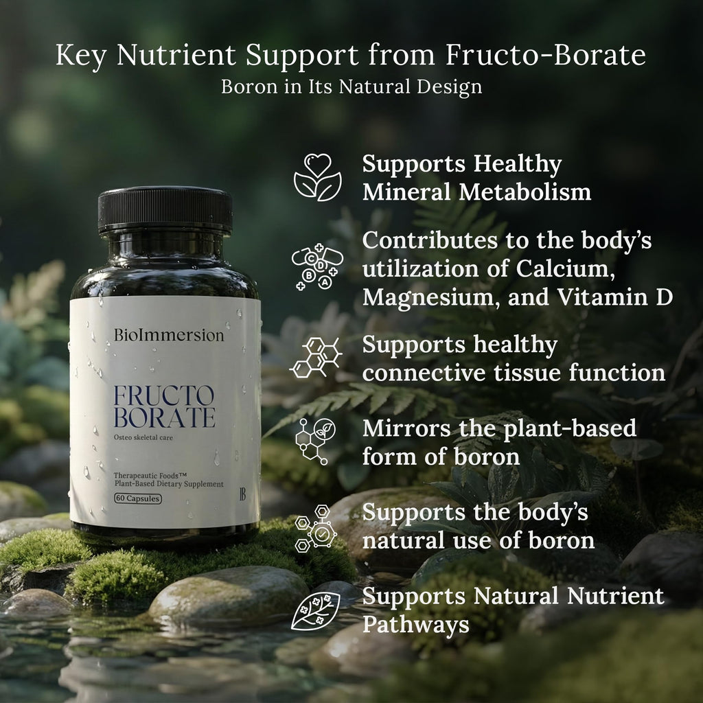 Bioavailable Boron Supplement, 6mg. 60 Caps of Fructo Borate, Bor Complex Supports Healthy Bones, Joints, Metabolism. Whole Food Derived Boron Joint Supplement w/ Carbohydrate Linkage. Vegan, Non-GMO