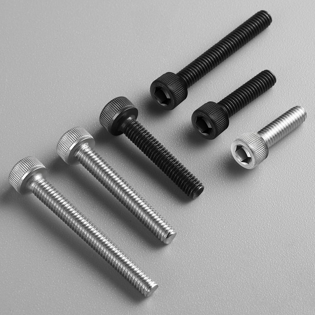 BNUOK 120pcs M4 x 16mm Hex Socket Head Cap Screws Bolts, 12.9 Grade Alloy Steel, Black Oxide Finish, Allen Socket Drive, Full Threads,with Hex Spanner