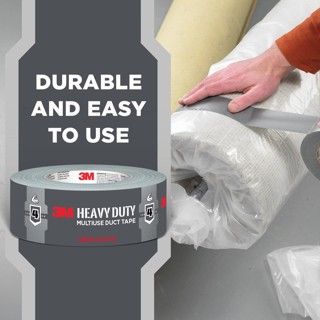 3M Heavy Duty Duct Tape White, 1.88 in x 20 yd, 1 Roll, 2120-WH