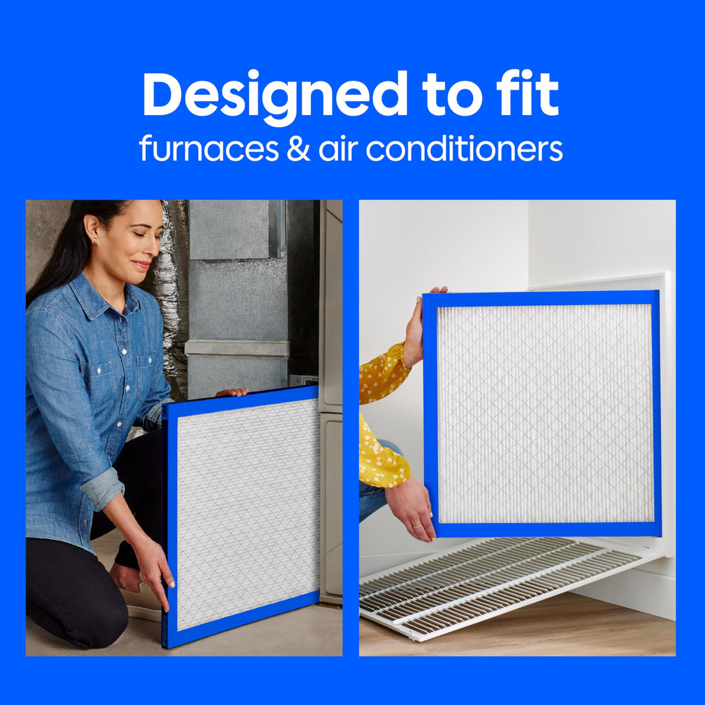 Filtrete 16x25x1 Air Filter, MERV 11, MPR 1000, Allergens & Pet Dander, 3-Month AC and Furnace Filters, Cleaner Air, Reliable Airflow, 4 HVAC Filters (Actual Size 15.68 x 24.68 x 0.81 in)