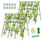 2 Pack Cucumber Trellis, 49.6"×49.6" Garden Trellis for Climbing Plants Outdoor, A-Frame Vegetable Trellis for Raised Bed, Support for Tomatoes, Squash, Zucchini, Vegetables
