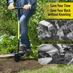 Jardineer 2PCS Bulb Planter Tools Set, Long Handle Garden Transplanter and Small Bulb Planting Tool with Deep Marker, Ideal for Planting Bulbs, Seedlings, Flowers & Vegetables
