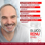 (3 Pack) Gluco Renu Capsules - Official Gluco Renu, GlucoRenu Supplement, Natural Support GlucoRenu, Gluco Renu Premium Formula, 90 Capsules for 3 Months