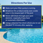 In The Swim Chlorine-Free Pool Shock – Quick Dissolving, Fast-Acting, Shock-Oxidizer for Swimming Pools, Spas, and Salt Chlorinated Pools Compatible - 12 x 1 Pound Bags