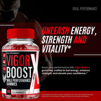 Vigor Boost Gummies, Vigor Boost for Men Supplement Pills - Maximum Strength Performance, All Natural Support Overall Health & Wellness, Premium VigorBoost Advanced Support Gummy Reviews (2 Pack)