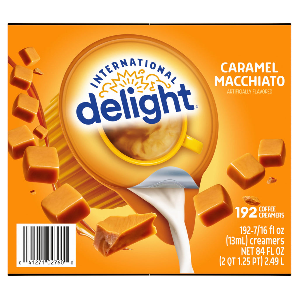 International Delight Coffee Creamer Singles, Caramel Macchiato, 192 Count