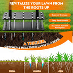 Lawn Aerator Tool 15 Spikes Manual Grass Aerator for Yard Heavy Duty Metal