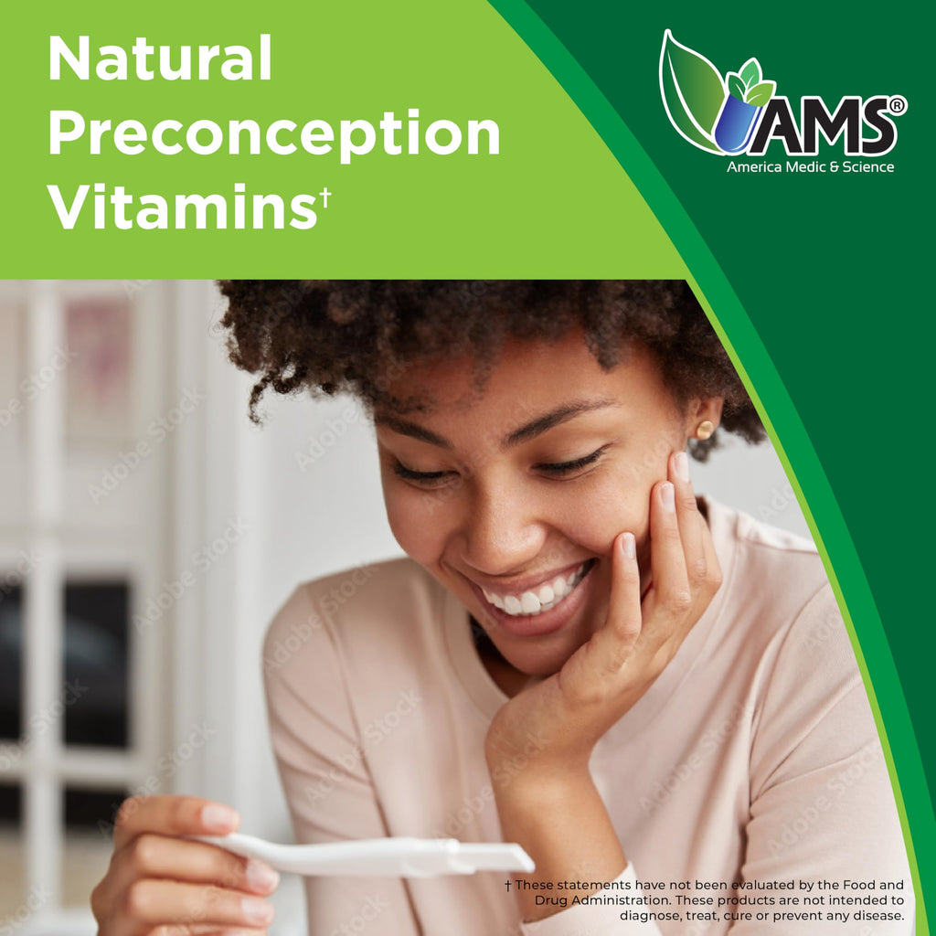 America Medic & Science WFS Plus Fertility Supplements for Women (90 Capsules) Supports Ovulatory Health | Natural Preconception Vitamins, Reproductive Aid, with D-Chiro Inositol, DHA |15-Day Supply.