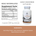 Mt. Capra Goat Colostrum | for Healthy Immune System, Gut, and Athletic Performance | Grass-Fed, High in Immunoglobulins | 30 Servings - 120 Capsules