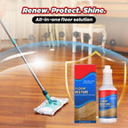 ROVIA Floor Restore Cleaner - Floor Restorer & Polish for Tile, Shine Wood, Laminate, Vinyl, Bamboo - Flooring Protection Agent (2 pcs)