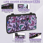 ZHCHG Wheelchair Side Bag with Cup Holder, Wheelchair Armrest Pouch Accessories for Walker, Rollator, Electric Scooter Wheelchairs, Ideal Gift for Mother's Day & Father's Day -Purple