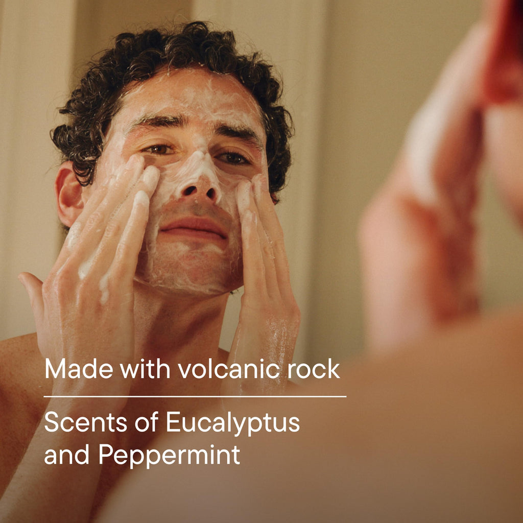 Harry's Exfoliating Face Wash for Men, Gentle Facial Skin Care Products with Volcanic Rock Exfoliant, Dermatologist Tested, 5.1 Fl. Oz, 3 Pack