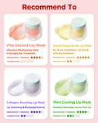 TOCOBO Vita Glazed Lip Mask – Vegan Overnight Lip Sleeping Mask for Dry, Chapped Lips | PHA (Lactobionic Acid) Gentle Exfoliation | Non-Sticky Glazed Balm, Korean Skincare, 0.68 oz