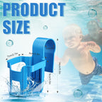 Nuogo 4 Pieces Poolside Cup Holder Sturdy Durable Above Ground Pool Accessories Blue for Above Ground Pools Cup Holder for Drinks Pool Fits 2 Inches or Thinner Round Top Bars