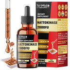 Tenmido Nattokinase Supplement Liquid Drops | Nattokinase 2000 FU | High Absorption | Alcohol-Free | Vegan, Non-GMO | 30ml 1Fl Oz