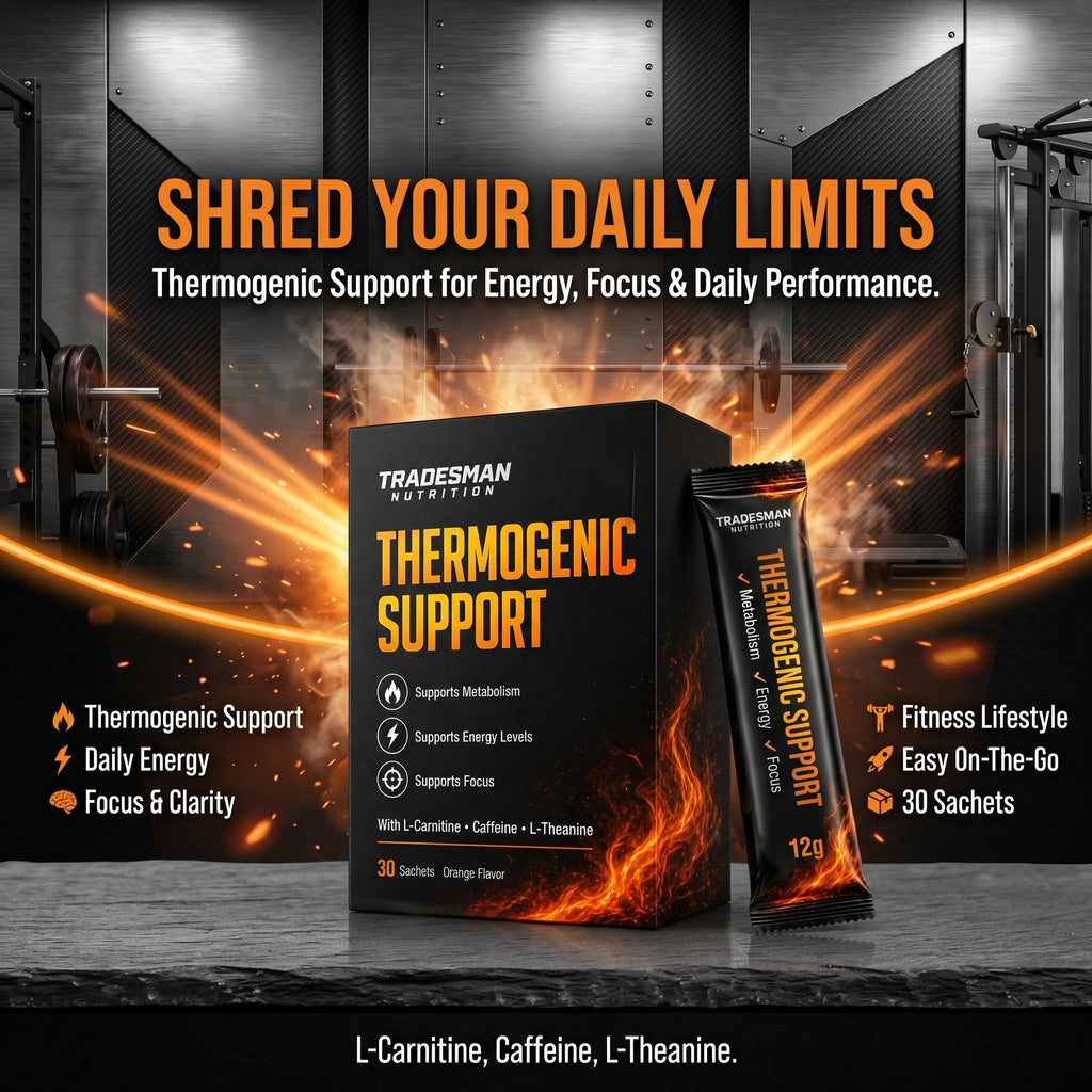 ONAISE Tradesman Nutrition Shred Thermogenic Support - Metabolism Support Formula for Energy & Focus, 30 Sachets(1 Pack)