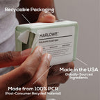 MARLOWE. No. 108 Lightly Exfoliating Soap Bar, 7oz (3 Bars) Polishing, Moisturizing & Cleansing Bar Soap for Men, Made with Natural Ingredients