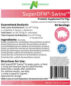 SuperDFM-Swine, Probiotic Supplement for Pigs, 56 Servings
