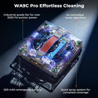 Tosima WA9C Pro Window Cleaning Robot with 4-Nozzle Dual Spray, AI Path Planning & Triple Safety System, 6 Cleaning Modes Remote Control Smart Window Robot