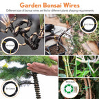 Bonsai Tools Kit 20 Pcs Garden Tools Set for Starters, Gardening Gifts for Women Men Includes Bonsai Wire Kit, Plant Mat, Pruning Shears, Bonsai Scissors, Succulent Tools in Leather Storage Bag