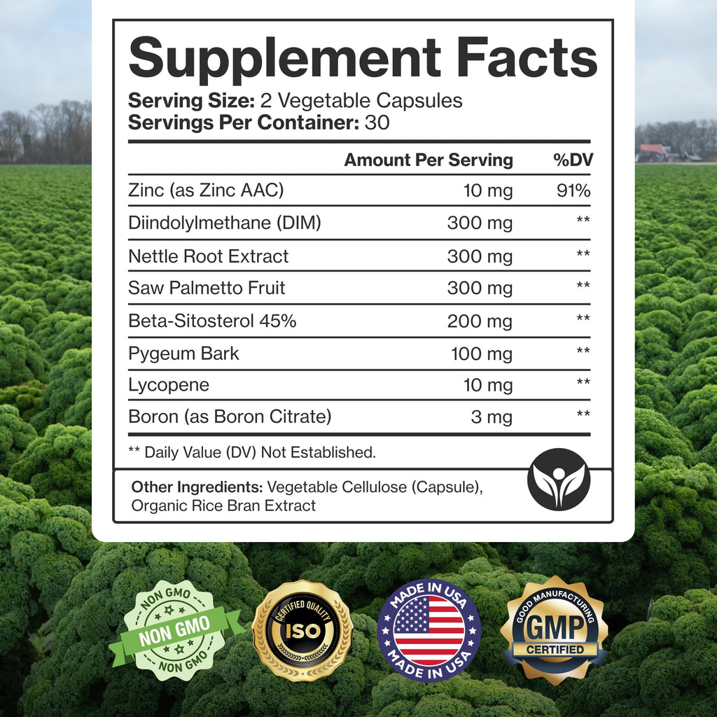 Pure Micronutrients Advanced Prostate Health Supplement - Saw Palmetto, Beta-Sitosterol, Stinging Nettle Root, & Lycopene - Bladder Control & Urinary Support Supplements for Men