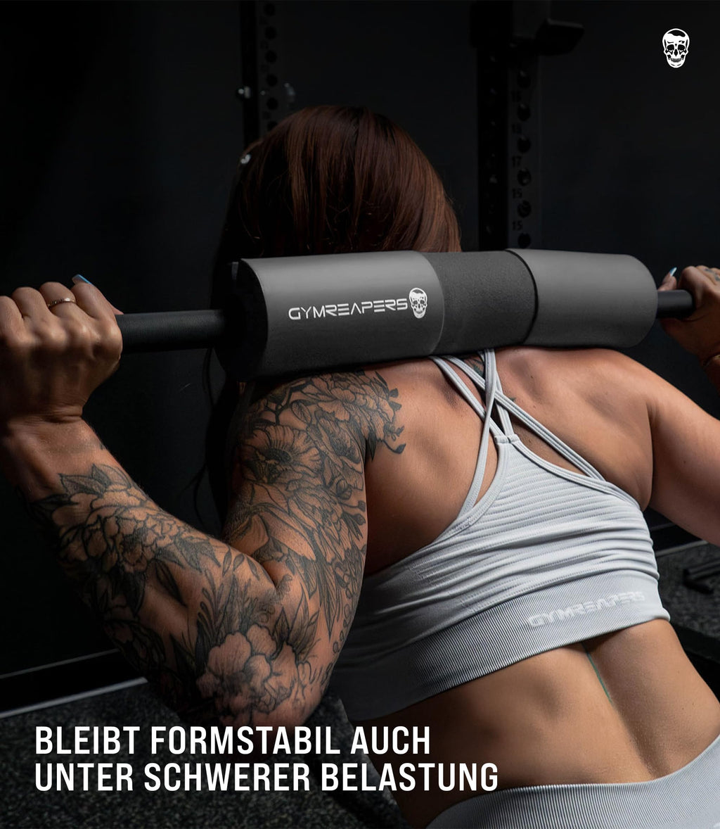 Gymreapers Barbell Squat Pad - Protective Bridge Pad For Hip Thrust, Squats, Lunges - Hip Support, Neck Protection For Bar (Black)