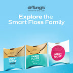 DrTung's Smart Floss - Natural Dental Floss, PTFE & PFAS Free, Gentle on Gums, Expands & Stretches, BPA Free - Cardamom Flavor(Pack of 6)