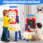 Easel for Kids Toys, Double-Sided Magnetic Painting Board