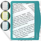 MAGNIPROS Patented 5X Large LED Page Magnifier for Reading | Eye Caring 3 Color Light Modes & Anti-Glare Lens to Reduce Eye Strain-Perfect for Small Prints, Aging Eyes, Low Vision and Seniors