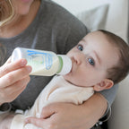 Dr. Brown's Anti-Colic Options+ Narrow Glass Baby Bottle, 4 oz/120 mL, with Level 1 Slow Flow Nipple, BPA-Free, 0m+, 4 Pack