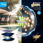 TIALLY Fairy Floating Pool Lights Solar Powered - 14" Inflatable Glow Balls for Pool, Solar Floating Lights for Pool, Floating Solar Pool Lights for Inground Pools, Pool Decorations Outdoor (4 Pack)