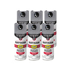 Rust-Oleum 384760-6PK Stops Rust Custom Spray 5-in-1 Automotive Primer Spray, 12 oz, Flat Light Gray, 6 Pack