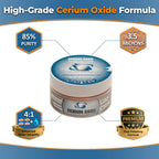 GLASS POLISH PRO Cerium Oxide Glass Polishing Powder – 1.76oz (50g) High-Grade 85% Pure Suspension-Treated Formula, 3.5 Micron for Glass Scratch Removal, Windshield Polishing and Restoration