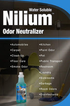 Nilium Water Soluble Odor Neutralizer Concentrate by Nilodor, Original, 1 Quart, 32 fl oz, (32 WSO) 10" Height, 3.25" Width