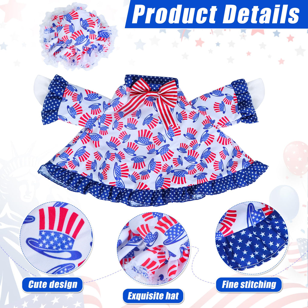 Muximud 4th of July Porch Goose Outfit, 23" Goose Statue Costume Set