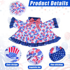 Muximud 4th of July Porch Goose Outfit, 23" Goose Statue Costume Set
