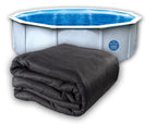 Liner Life LL30R Aboveground Pool Liner Pad 30' Round, Strong Durable Puncture Resistant Floor Mat, Polyester Geotextile Material, Black