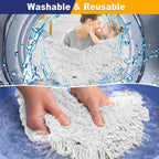 41" Commercial Dust Mop Replacement Heads: Resuable Washable Industrial Cotton Pads Refills for Janitors Warehouse Gym School Floor Cleaning, Only Fit for B0FN7JTZDK