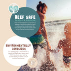 Happy Ocean SPF 45 Reef Safe Mineral Sunscreen for Kids & Sensitive Skin with Non-Nano Zinc Oxide, Non Toxic Kids Sunscreen for Face & Body, Natural Organic Sunblock, Travel Size, Vegan 2.5 Fl Oz