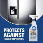 Bar Keepers Friend Stainless Steel Cleaner and Polish Spray (2 x 25.4 oz) Removes Oily Fingerprints, Hard Water Stains, Grime & Food Debris without Scratching or Dulling Appliances & Surfaces